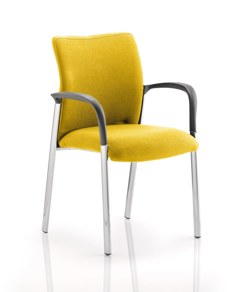 Office furniture academy-visitor-chair Dynamic  Bespoke Stevia Blue  No Arms Black Nylon