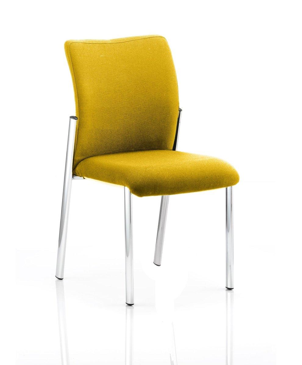 Office furniture academy-visitor-chair Dynamic  Bespoke Stevia Blue  With Arms Black Fabric