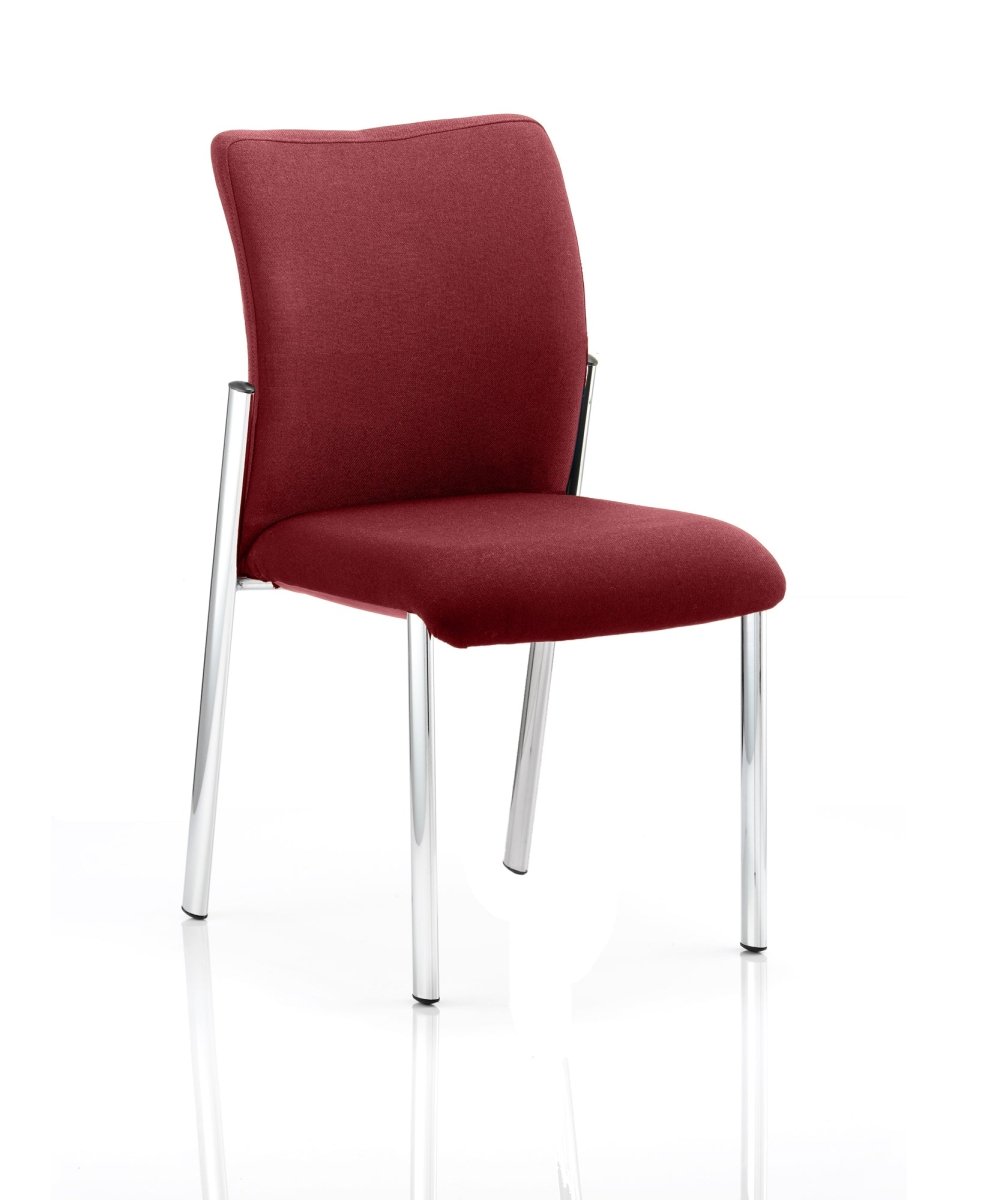 Office furniture academy-visitor-chair Dynamic  Bespoke Tabasco Orange  With Arms Black Fabric