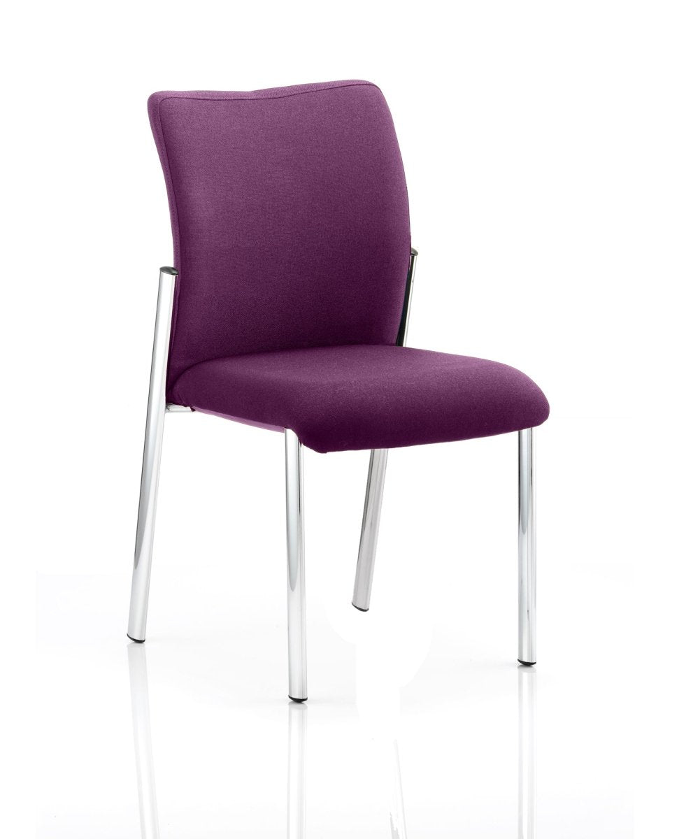 Office furniture academy-visitor-chair Dynamic  Bespoke Ginseng Chilli  With Arms Black Fabric