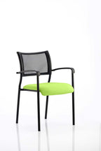 Office furniture brunswick-visitor-chair-bespoke Dynamic  Bespoke Tabasco Orange  Black With Arms