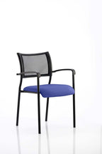 Office furniture brunswick-visitor-chair-bespoke Dynamic  Bespoke Ginseng Chilli  Black With Arms
