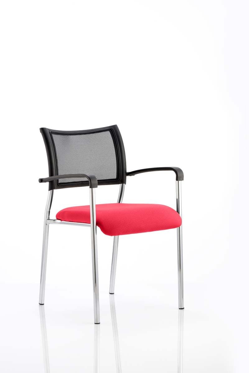 Office furniture brunswick-visitor-chair-bespoke Dynamic  Bespoke Bergamot Cherry  Chrome With Arms