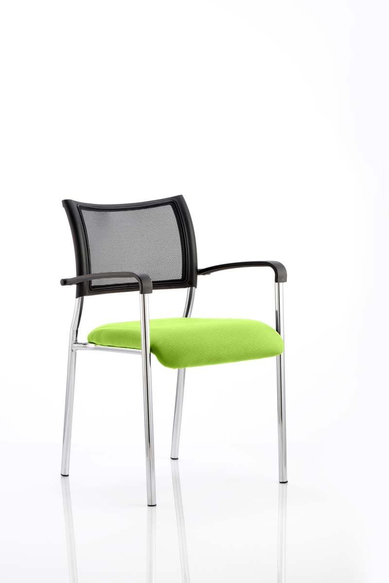 Office furniture brunswick-visitor-chair-bespoke Dynamic  Bespoke Tabasco Orange  Chrome With Arms