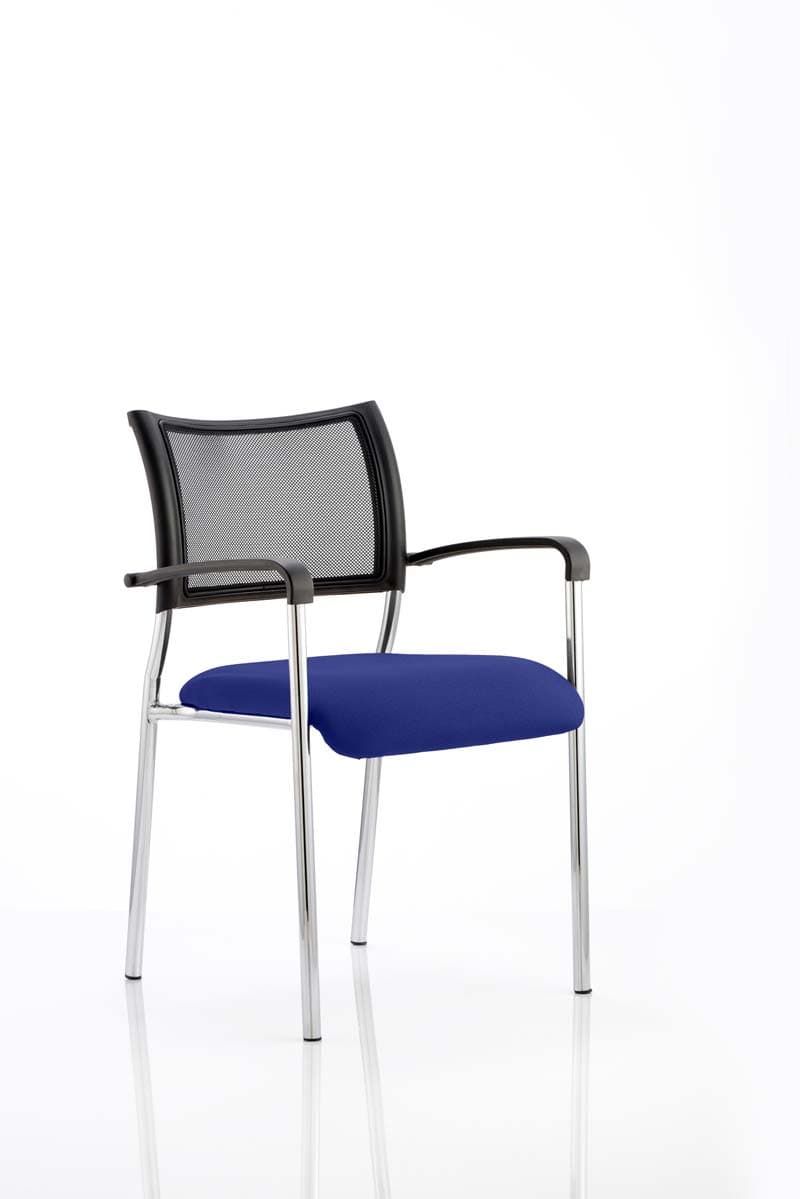 Office furniture brunswick-visitor-chair-bespoke Dynamic  Bespoke Ginseng Chilli  Chrome With Arms