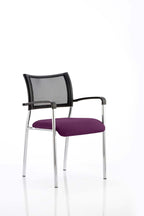 Office furniture brunswick-visitor-chair-bespoke Dynamic  Bespoke Tansy Purple  Chrome With Arms