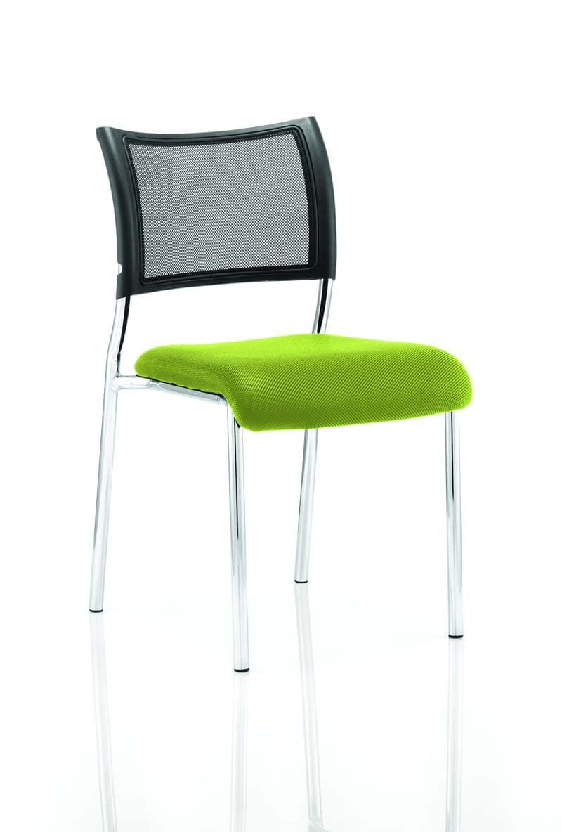 Office furniture brunswick-visitor-chair-bespoke Dynamic  Bespoke Tabasco Orange  Chrome None