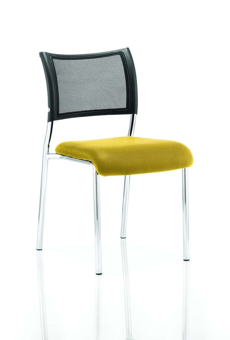 Office furniture brunswick-visitor-chair-bespoke Dynamic  Bespoke Senna Yellow  Chrome None