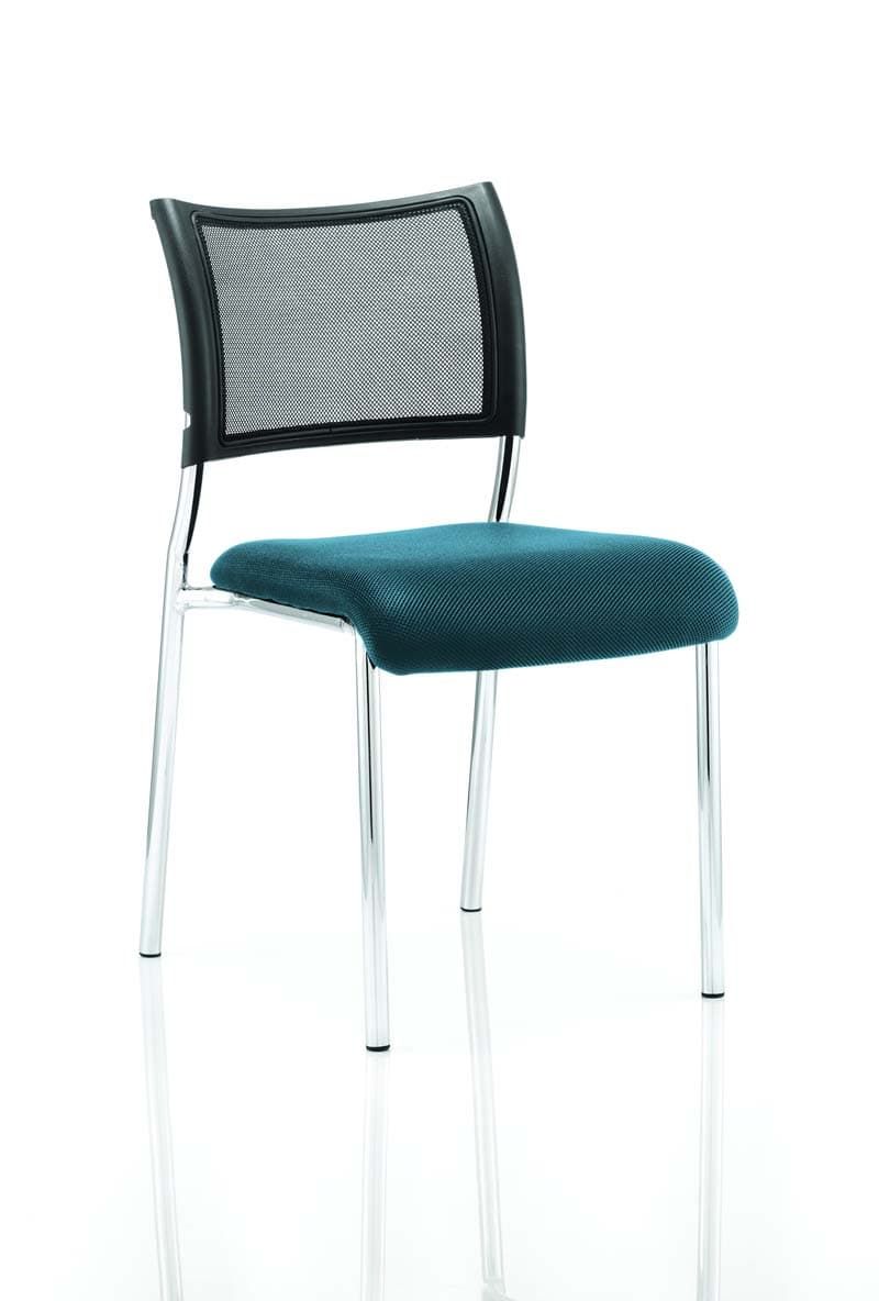 Office furniture brunswick-visitor-chair-bespoke Dynamic  Bespoke Stevia Blue  Chrome None