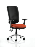 Office furniture chiro-high-back-operator-chair Dynamic  Bespoke Senna Yellow  None Matching Bespoke Colour