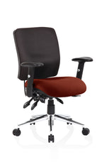 Office furniture chiro-medium-back-operator-chair Dynamic  Bespoke Tansy Purple  None Matching Bespoke Colour