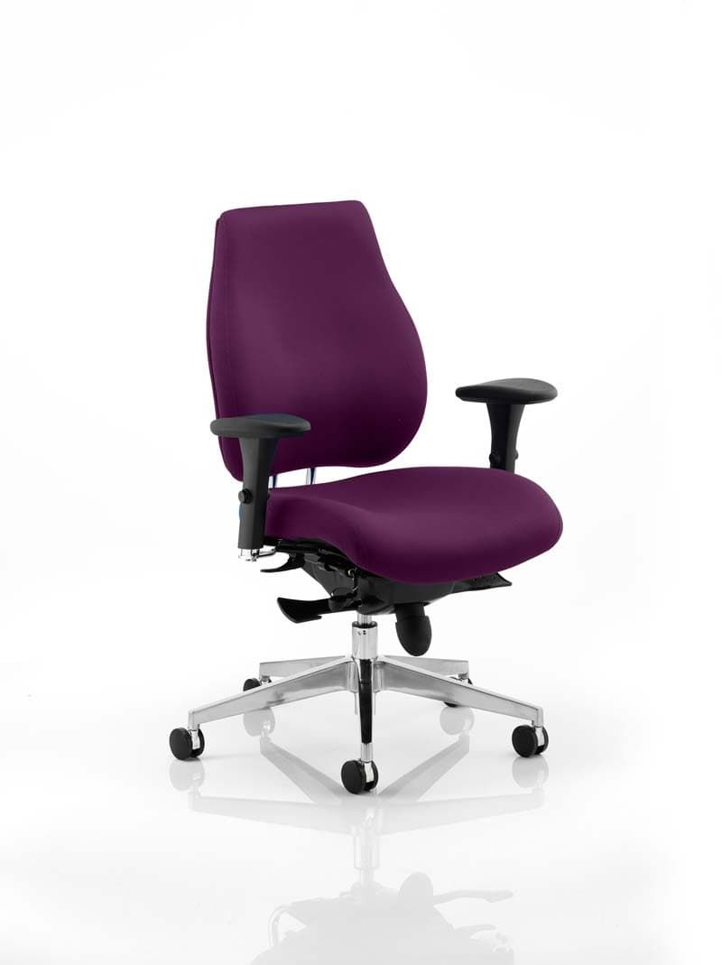 Office furniture chiro-plus-posture-chair-bespoke Dynamic  Bespoke Tansy Purple  Black 