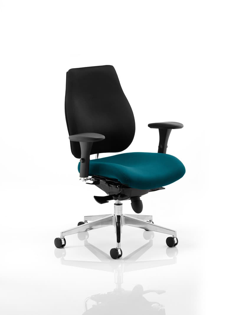 Office furniture chiro-plus-posture-chair-bespoke Dynamic  Bespoke Maringa Teal  Matching Bespoke Colour 