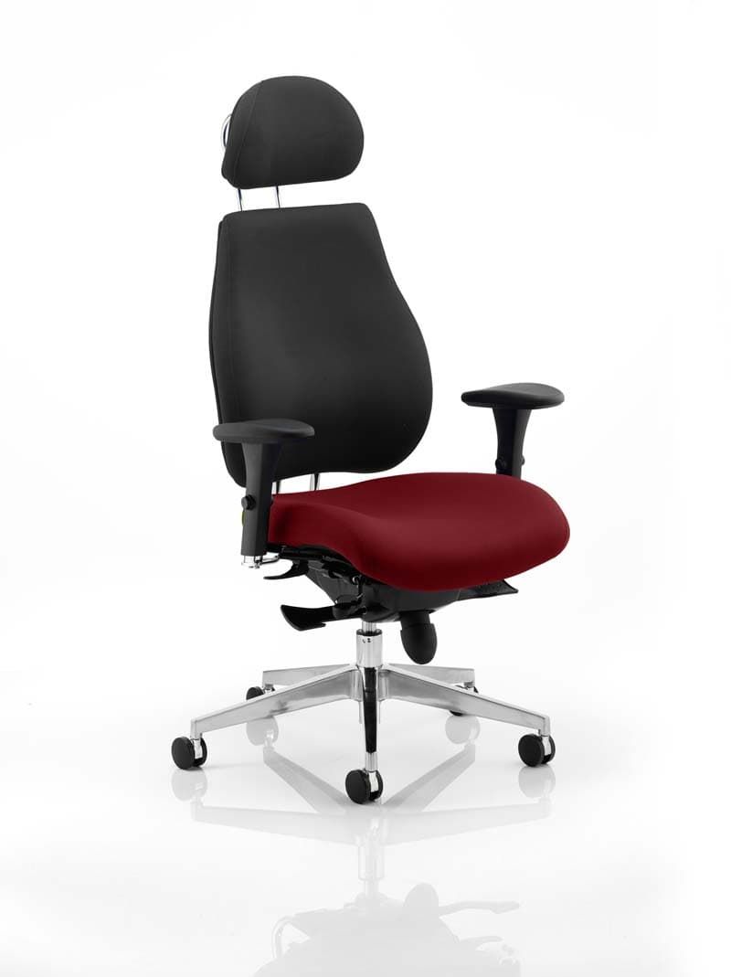 Office furniture chiro-plus-ultimate-bespoke-with-headrest Dynamic  Bespoke Ginseng Chilli  Black 