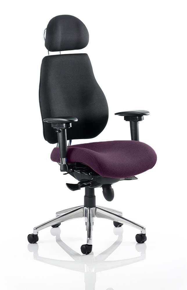Office furniture chiro-plus-ultimate-bespoke-with-headrest Dynamic  Bespoke Tabasco Orange  Matching Bespoke Colour 