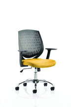 Office furniture dura-operator-chair Dynamic  White  Bespoke Stevia Blue With Arms