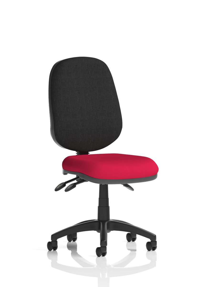 Office furniture eclipse-plus-iii-operator-chair Dynamic  Bespoke Bergamot Cherry  Black With Height Adjustable Arms