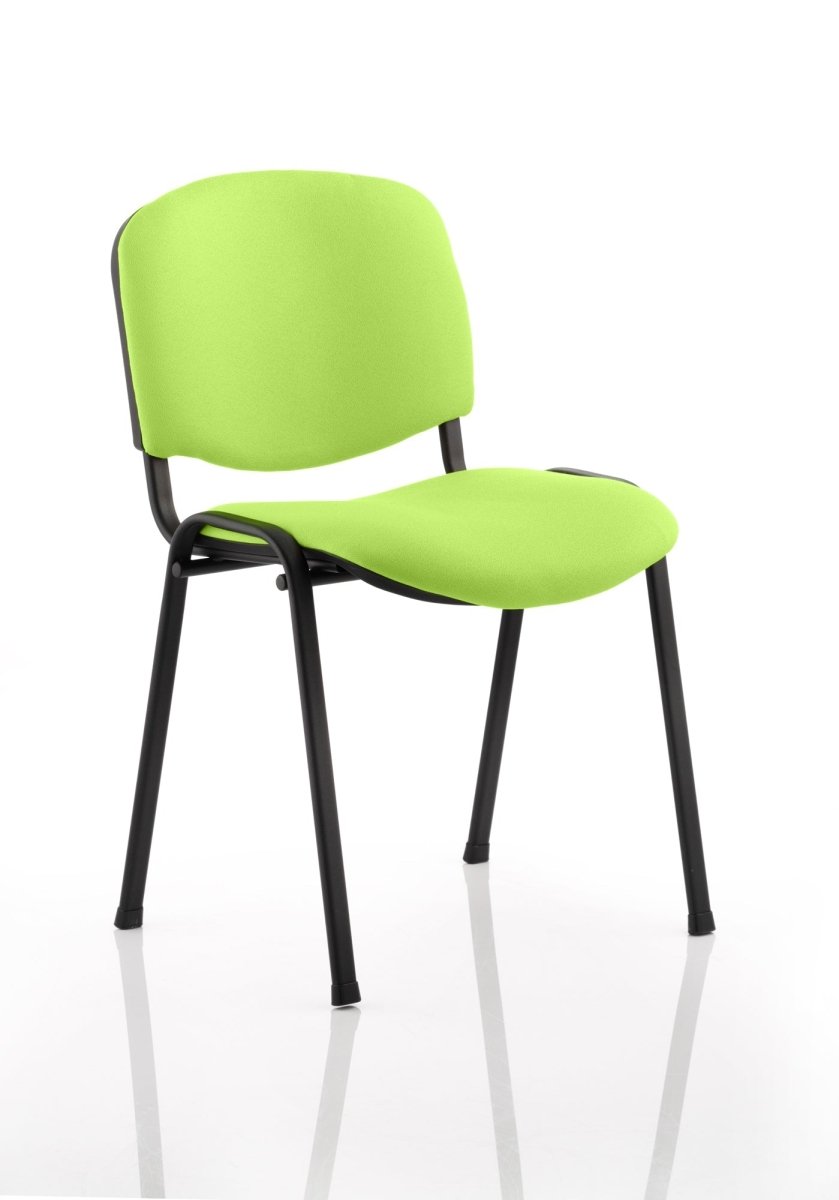 Office furniture iso-stacking-chair Dynamic  Bespoke Ginseng Chilli Colour Chrome 