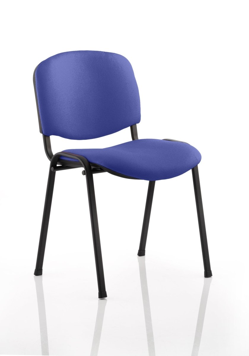 Office furniture iso-stacking-chair Dynamic  Bespoke Maringa Teal Colour Chrome 