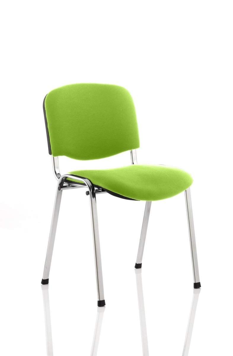 Office furniture iso-stacking-chair Dynamic  Wine Colour Chrome 