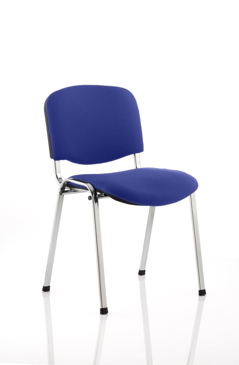Office furniture iso-stacking-chair Dynamic  Black Vinyl Colour Chrome 