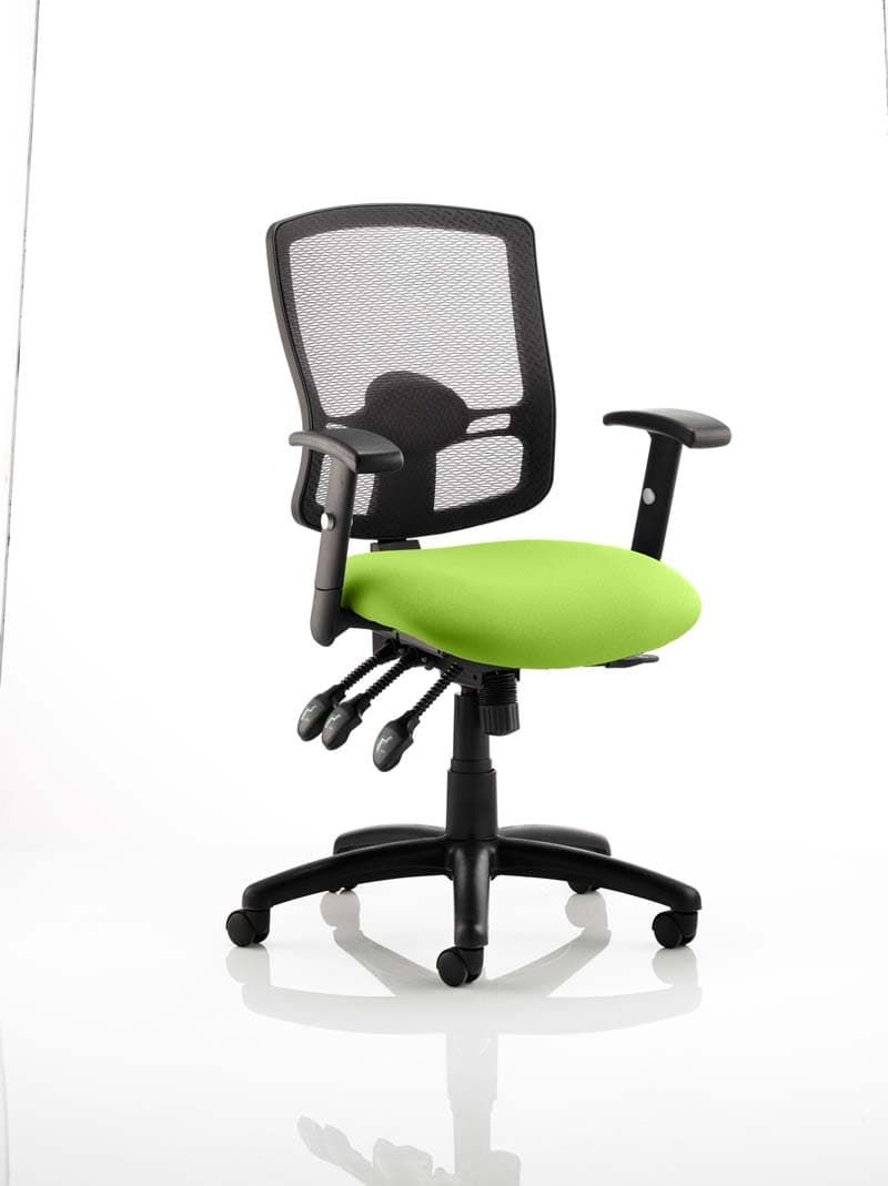Office furniture portland-iii-operator-chair Dynamic  Bespoke Ginseng Chilli  With Height Adjustable Arms 