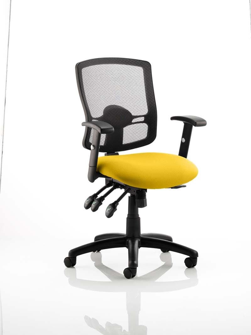 Office furniture portland-iii-operator-chair Dynamic  Bespoke Maringa Teal  With Height Adjustable Arms 