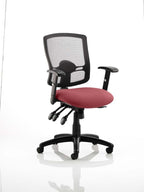 Office furniture portland-iii-operator-chair Dynamic  Bespoke Tabasco Orange  With Height Adjustable Arms 