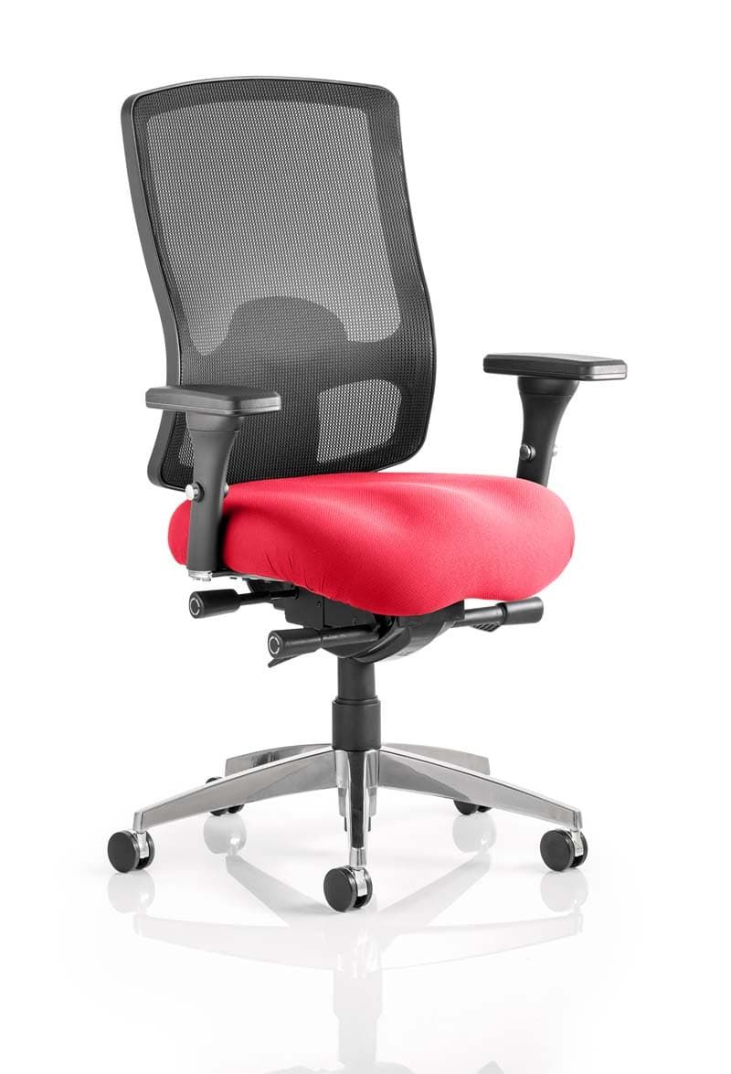 Office furniture regent-operator-chair Dynamic  Bespoke Stevia Blue  With Height Adjustable Arms 