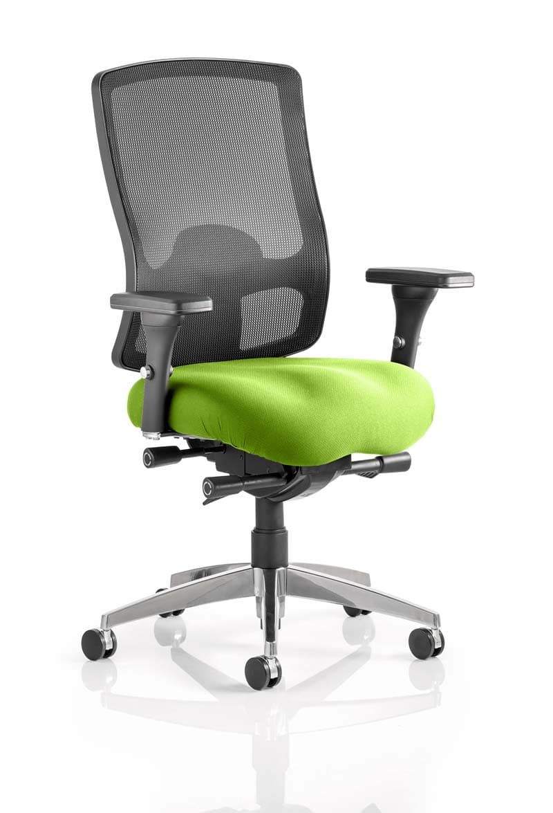 Office furniture regent-operator-chair Dynamic  Bespoke Ginseng Chilli  With Height Adjustable Arms 
