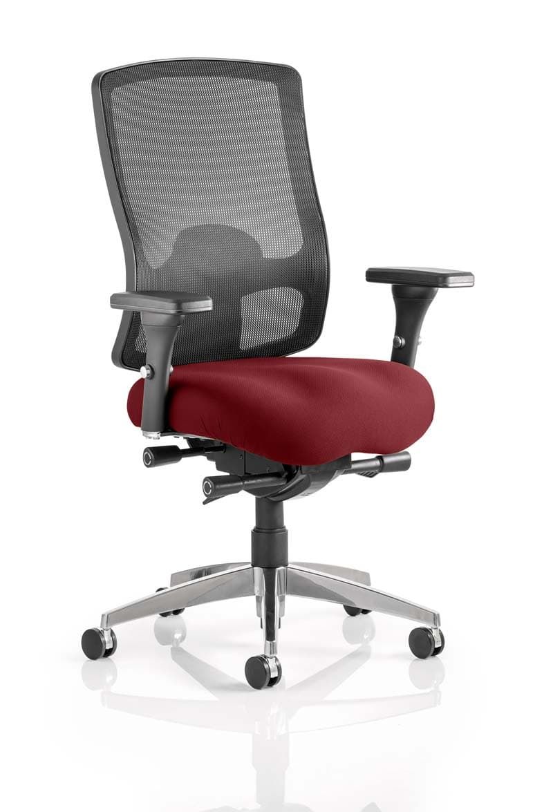 Office furniture regent-operator-chair Dynamic  Bespoke Tabasco Orange  With Height Adjustable Arms 