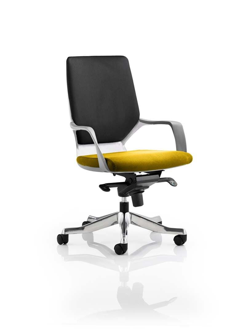 Office furniture xenon-executive-medium-back-chair Dynamic  Bespoke Senna Yellow  Black 