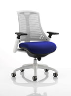Office furniture flex-task-operator-chair-white-frame Dynamic  Bespoke Ginseng Chilli Colour Black 