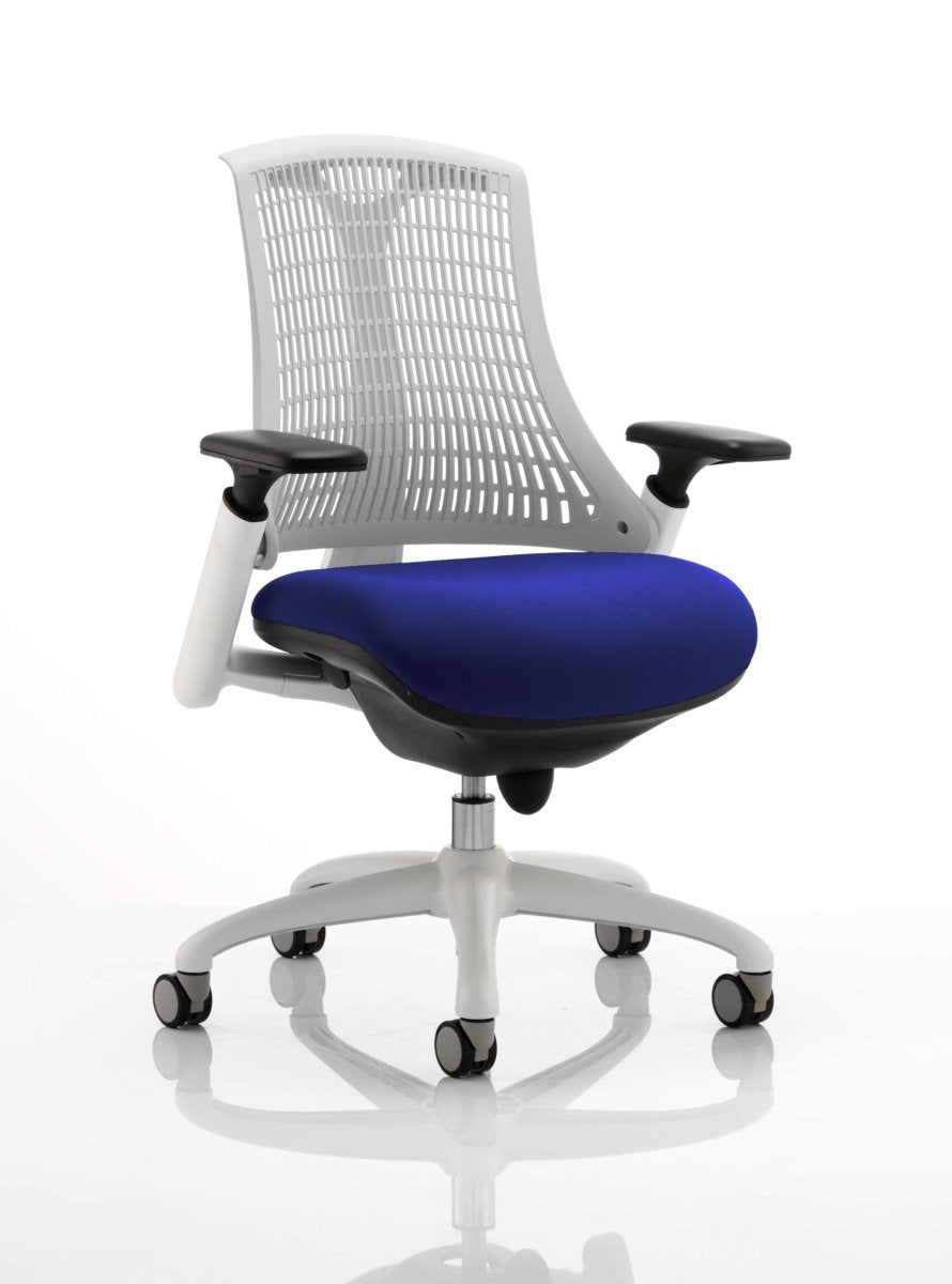 Office furniture flex-task-operator-chair-white-frame Dynamic  Bespoke Ginseng Chilli Colour Black 