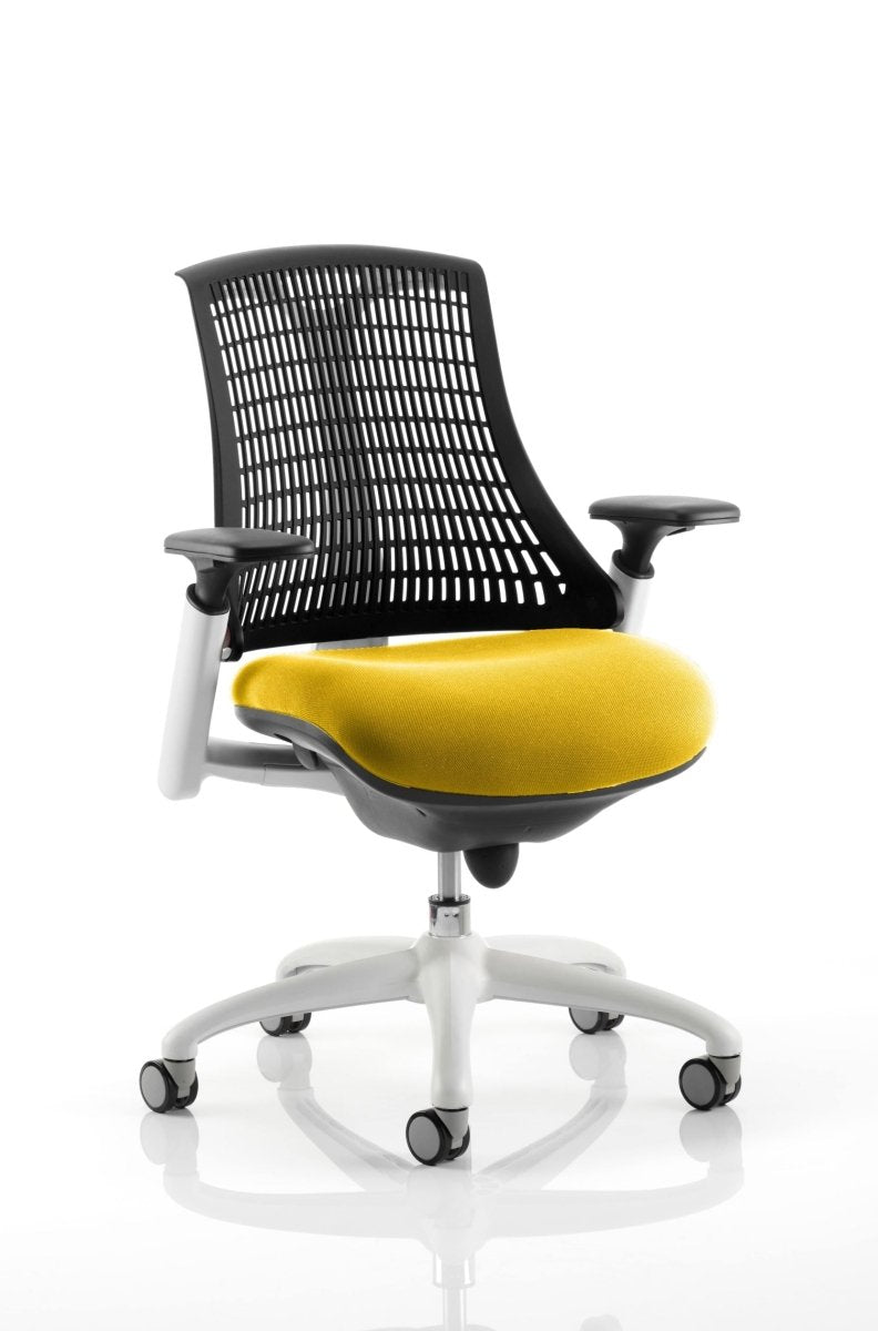 Office furniture flex-task-operator-chair-white-frame Dynamic   Colour  