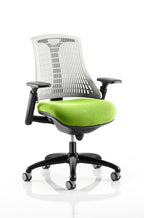 Office furniture flex-task-operator-chair-black-frame Dynamic  Black Colour Orange 