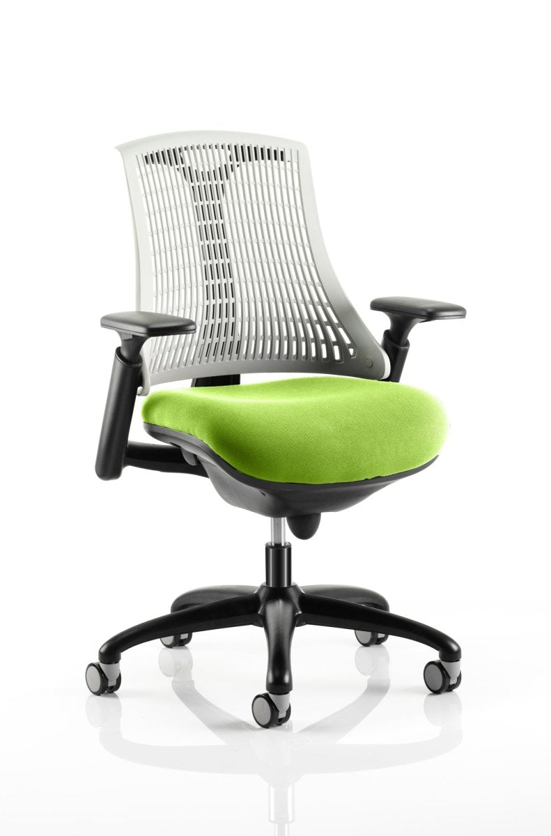 Office furniture flex-task-operator-chair-black-frame Dynamic  Black Colour Orange 