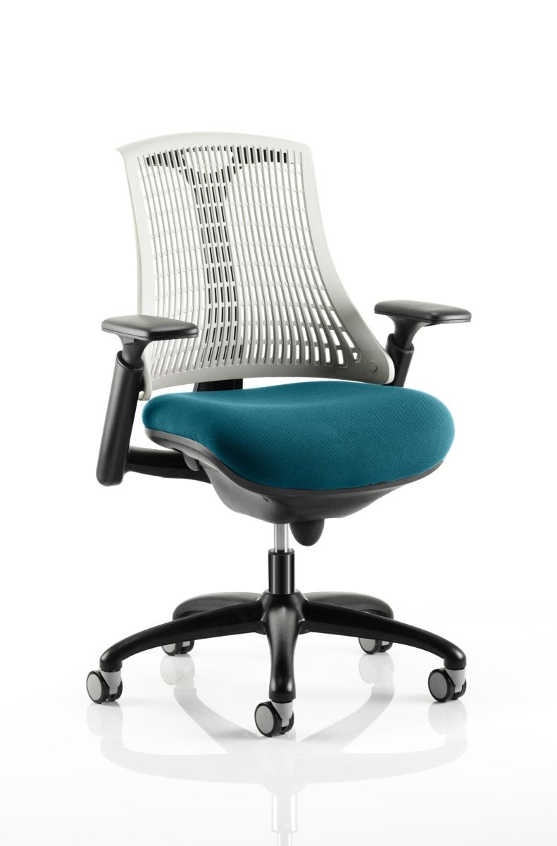 Office furniture flex-task-operator-chair-black-frame Dynamic  Black Colour Green 