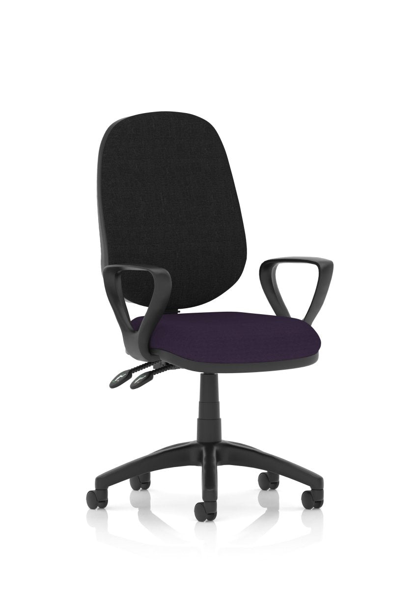 Office furniture eclipse-plus-ii-operator-chair Dynamic  Black Colour Bespoke Ginseng Chilli 
