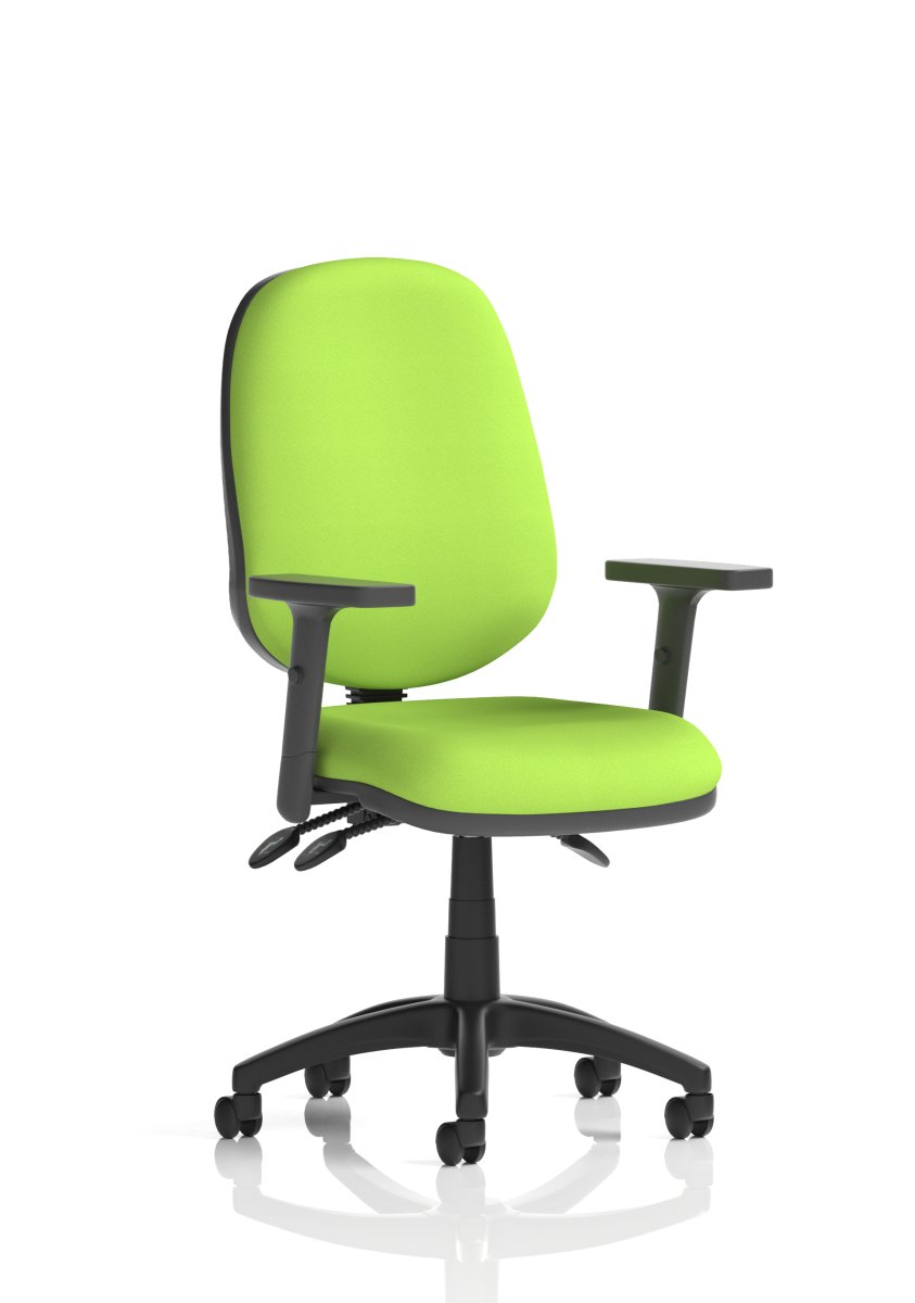 Office furniture eclipse-plus-iii-operator-chair Dynamic  Bespoke Stevia Blue  Matching Bespoke Colour With Loop Arms