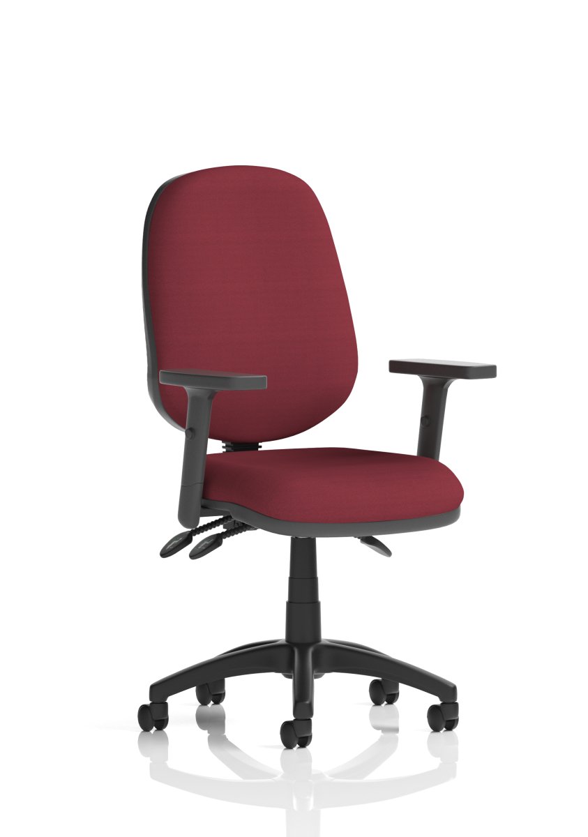 Office furniture eclipse-plus-iii-operator-chair Dynamic  Bespoke Stevia Blue  Black With Loop Arms
