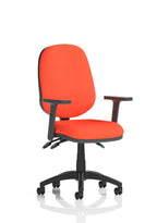eclipse-plus-iii-operator-chair Dynamic  Bespoke Tabasco Orange  Matching Bespoke Colour With Height Adjustable Arms