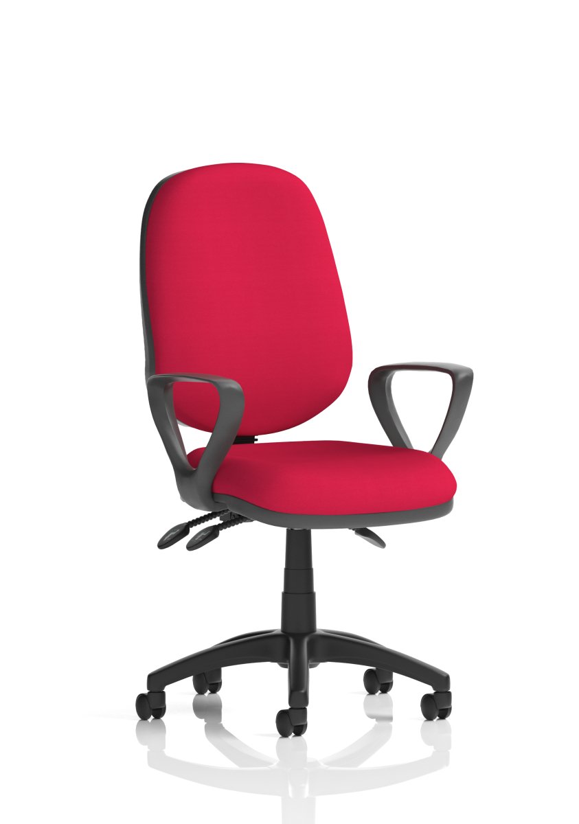 Office furniture eclipse-plus-iii-operator-chair Dynamic  Bespoke Tabasco Orange  Matching Bespoke Colour With Loop Arms
