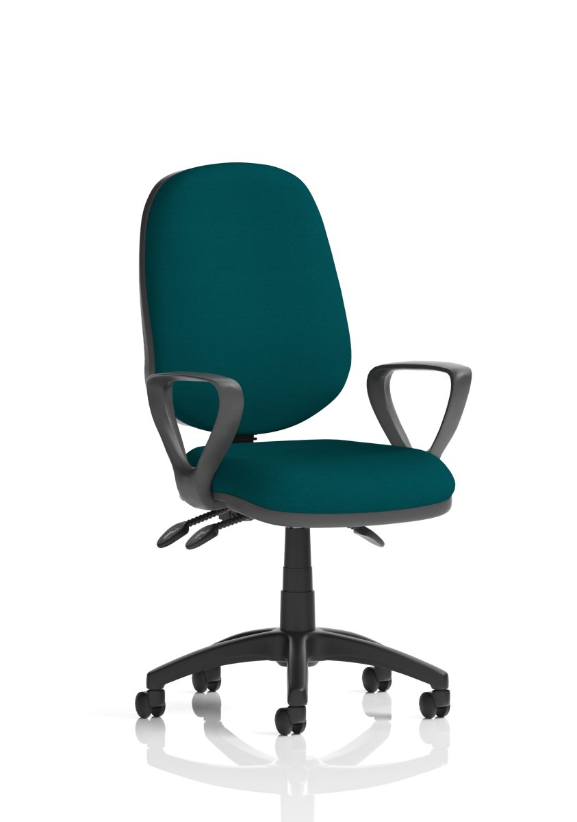 Office furniture eclipse-plus-iii-operator-chair Dynamic  Bespoke Senna Yellow  Matching Bespoke Colour With Loop Arms