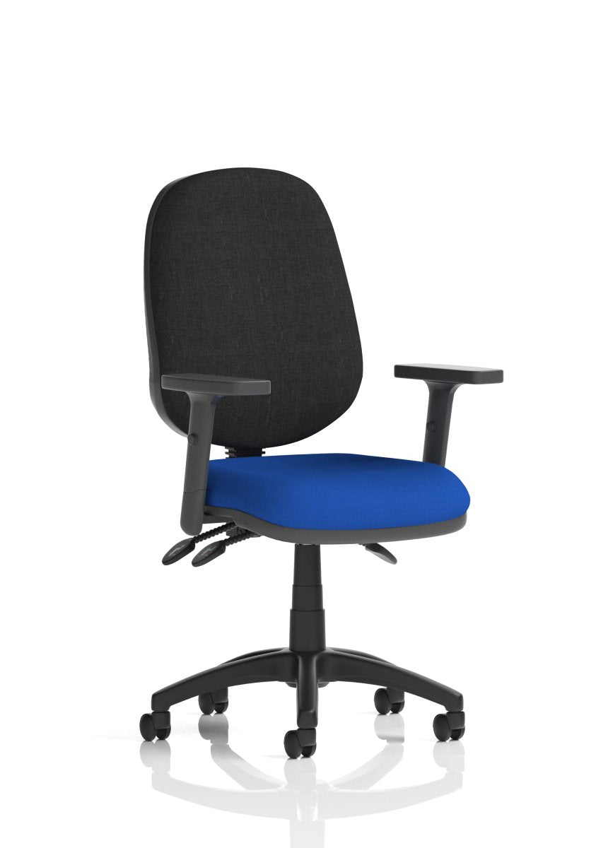 Office furniture eclipse-plus-iii-operator-chair Dynamic  Bespoke Senna Yellow  Black With Loop Arms