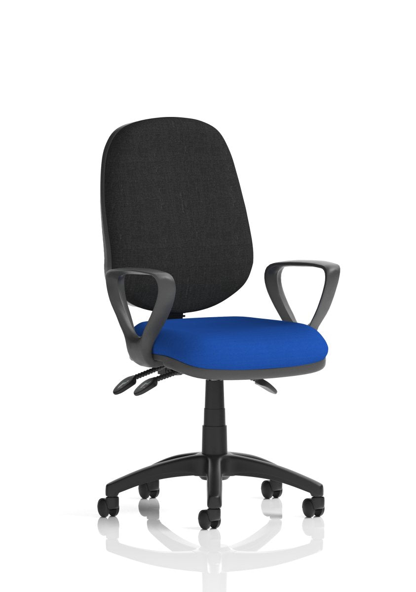eclipse-plus-iii-operator-chair Dynamic  Bespoke Maringa Teal  Matching Bespoke Colour With Height Adjustable Arms