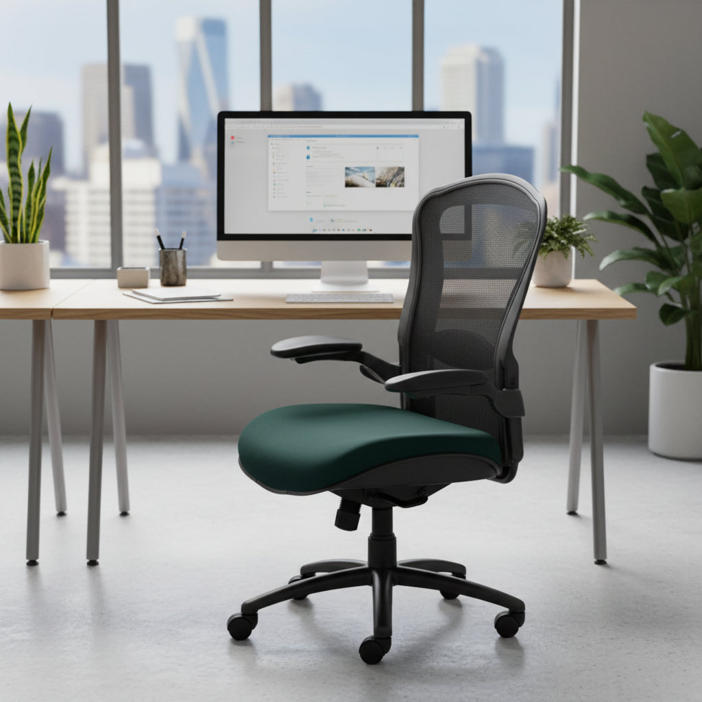 Office furniture houston-heavy-duty-task-chair Dynamic  Bespoke Myrrh Green   