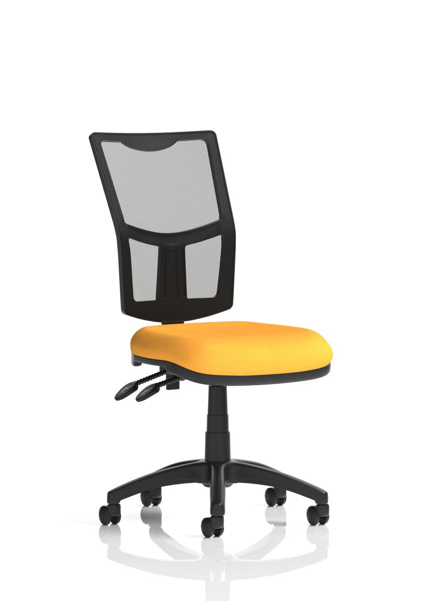 Office furniture eclipse-plus-ii-mesh-back-operator-chair Dynamic  Charcoal Fabric With Loop Arms   No Draughtsman Kit