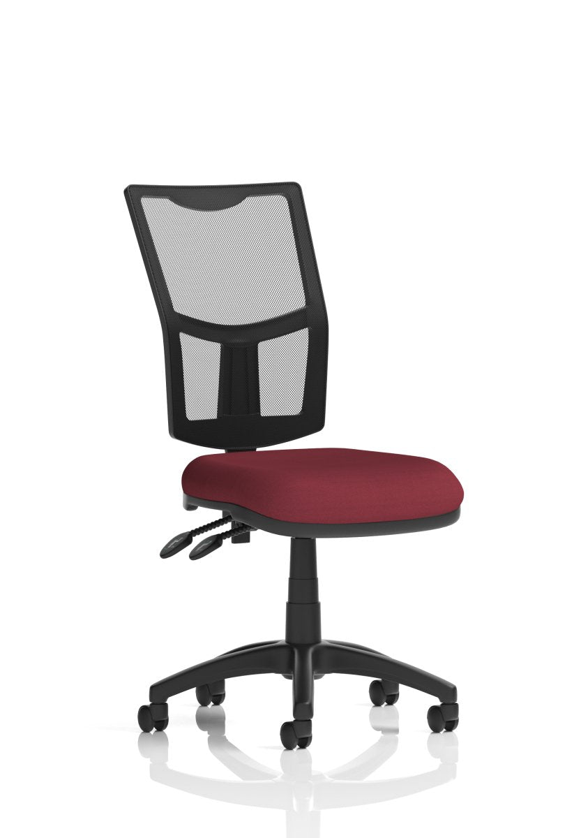 Office furniture eclipse-plus-ii-mesh-back-operator-chair Dynamic  Charcoal Fabric With Loop Arms   With Draughtsman Kit