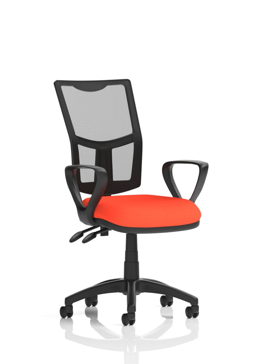 eclipse-plus-ii-mesh-back-operator-chair Dynamic  Bespoke Stevia Blue With Loop Arms   No Draughtsman Kit